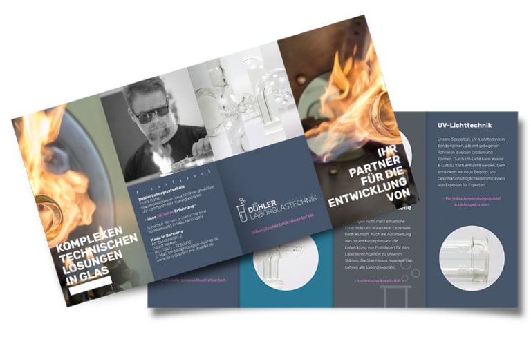 Printmedien Design Laborglas Döhler