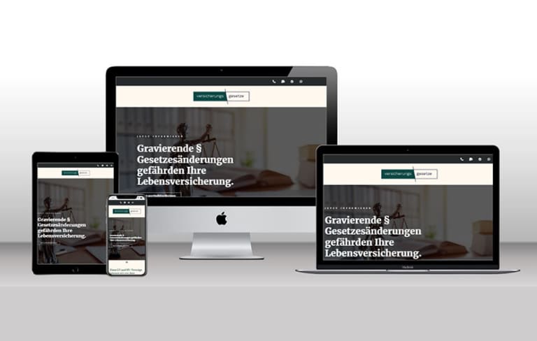 Landingpage Versicherungsgesetze