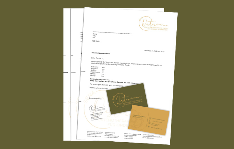 Sena Ostermann – Logodesign & Bürounterlagen