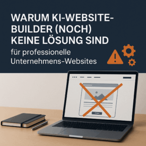 Warum KI-Website-Builder (noch) keine Lösung für eine professionelle Unternehmens-Website sind