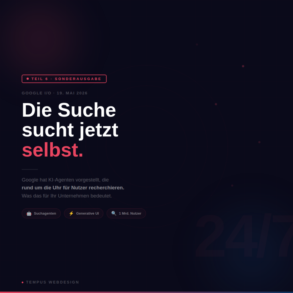 Die Suche sucht jetzt selbst.