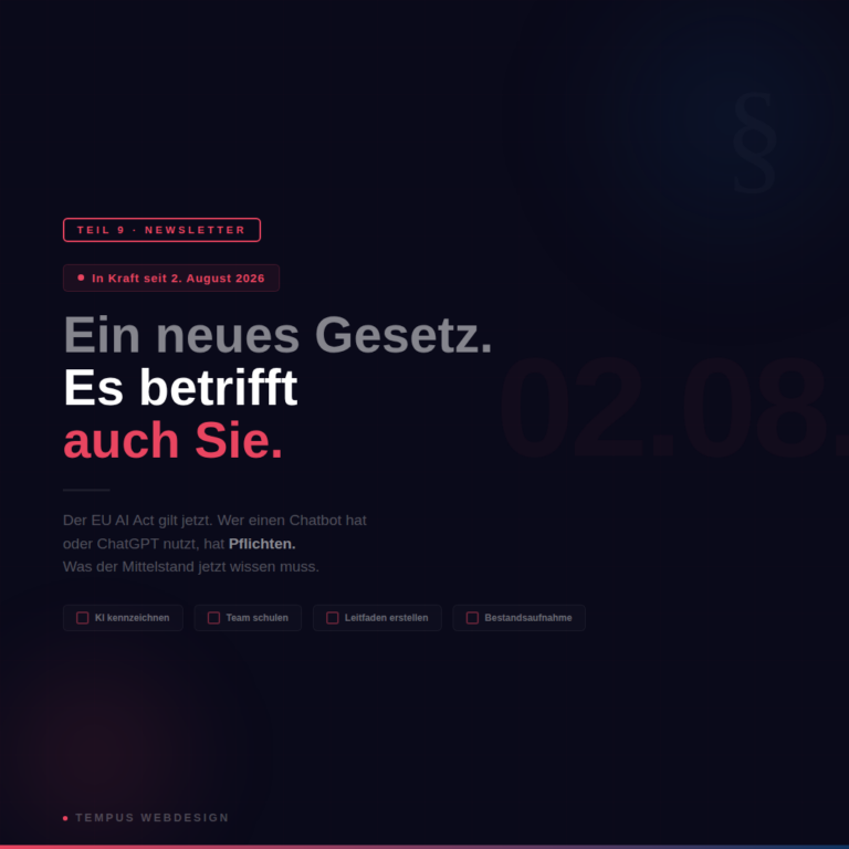 Seit drei Wochen gilt ein neues KI-Gesetz. Es betrifft auch Sie.